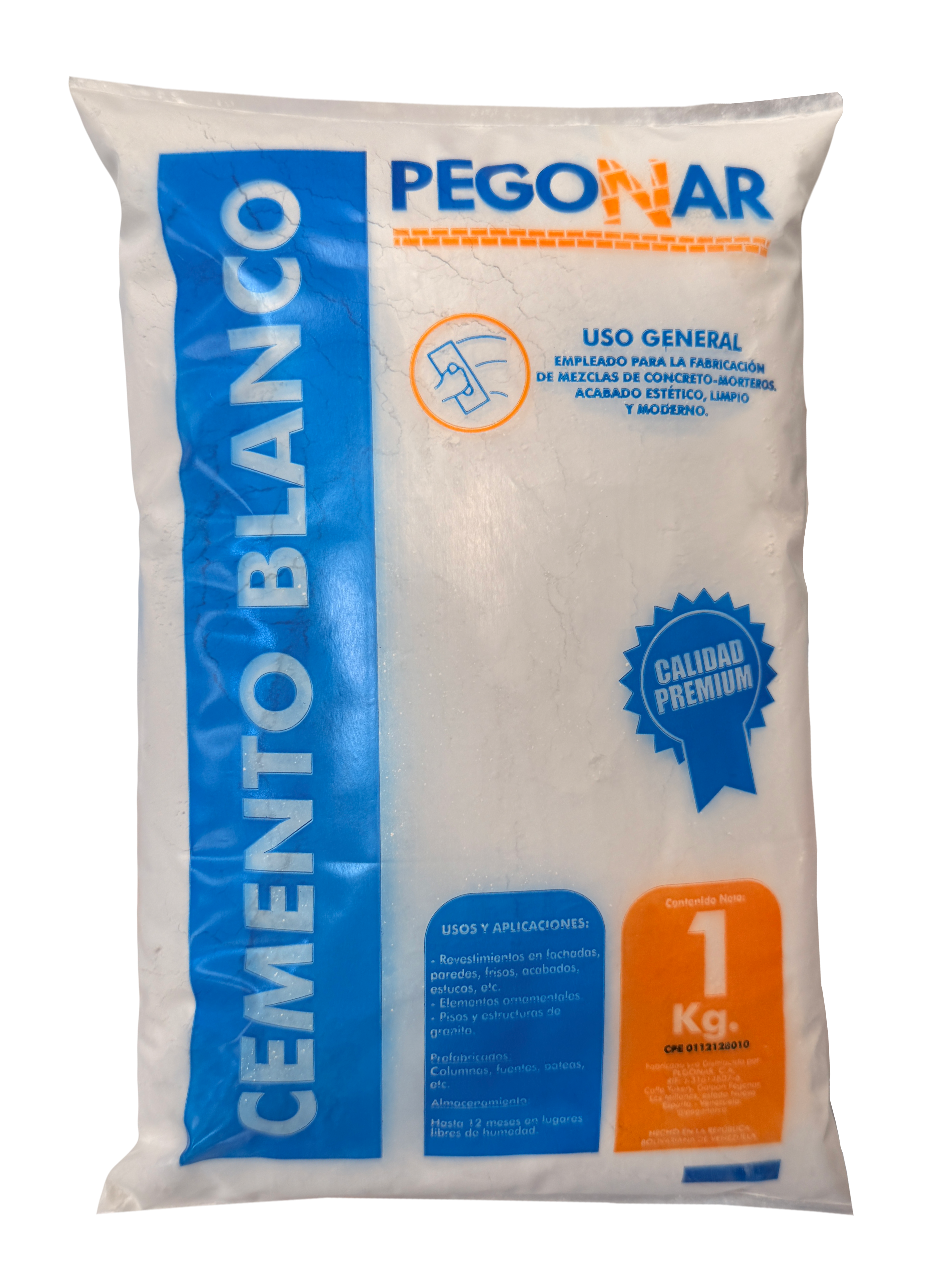 CEMENTO BLANCO IMPORTADO 1 KG